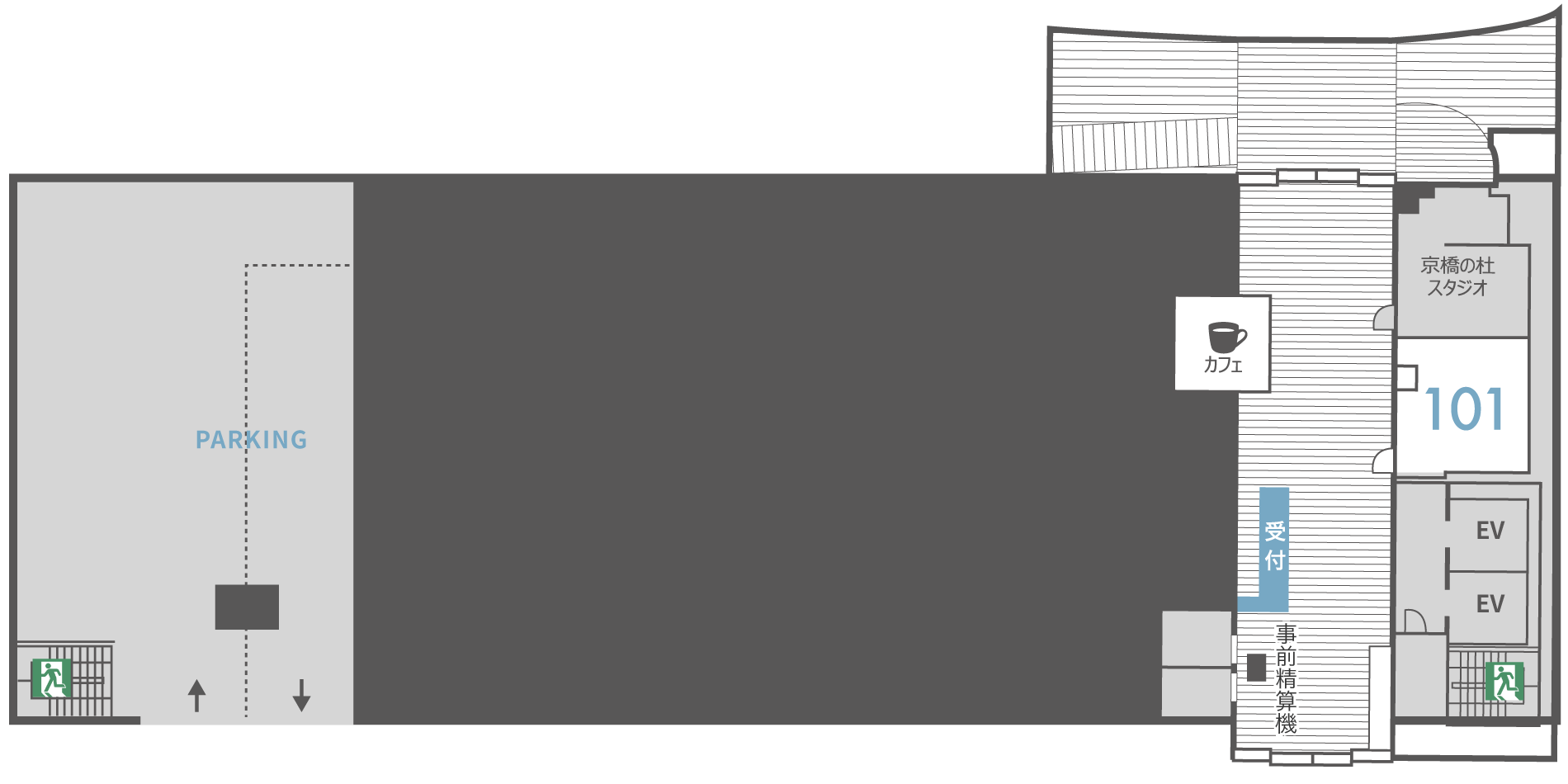 RCC文化センター貸会議室1Fフロアマップ